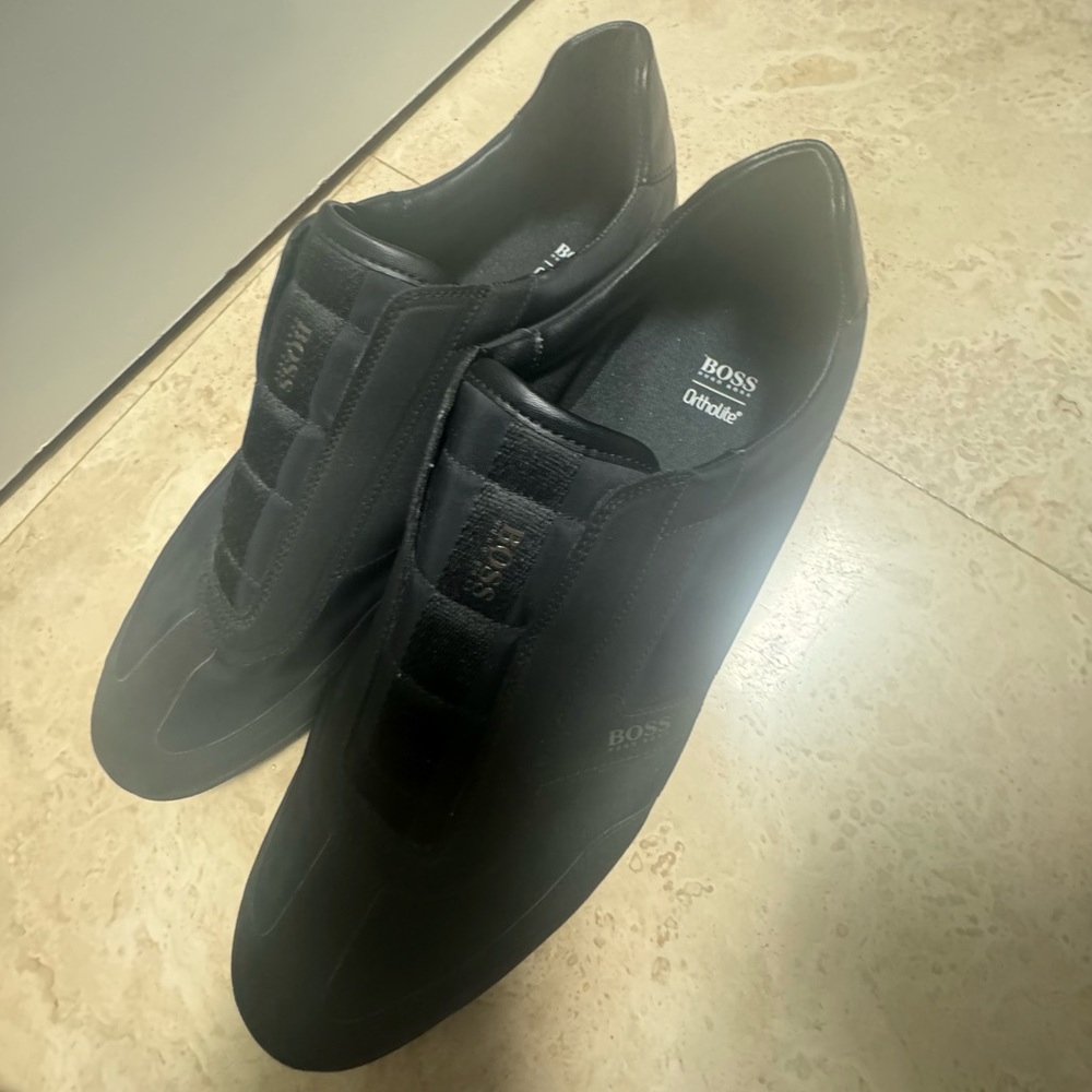 Hugo Boss ortholite Mens low top laceless Shoes